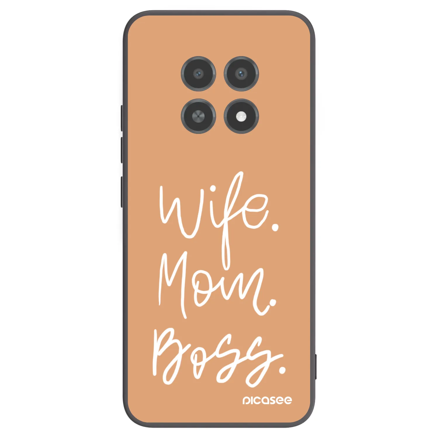 Picasee silikonový černý obal pro Realme 12X - Boss Mama