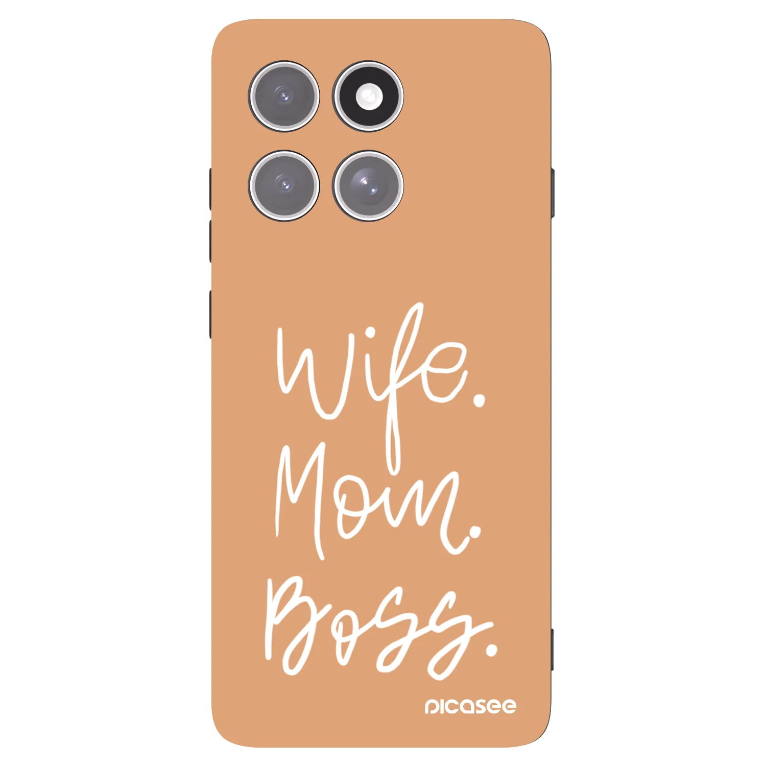 Picasee silikonový černý obal pro Motorola Edge 60 Pro - Boss Mama
