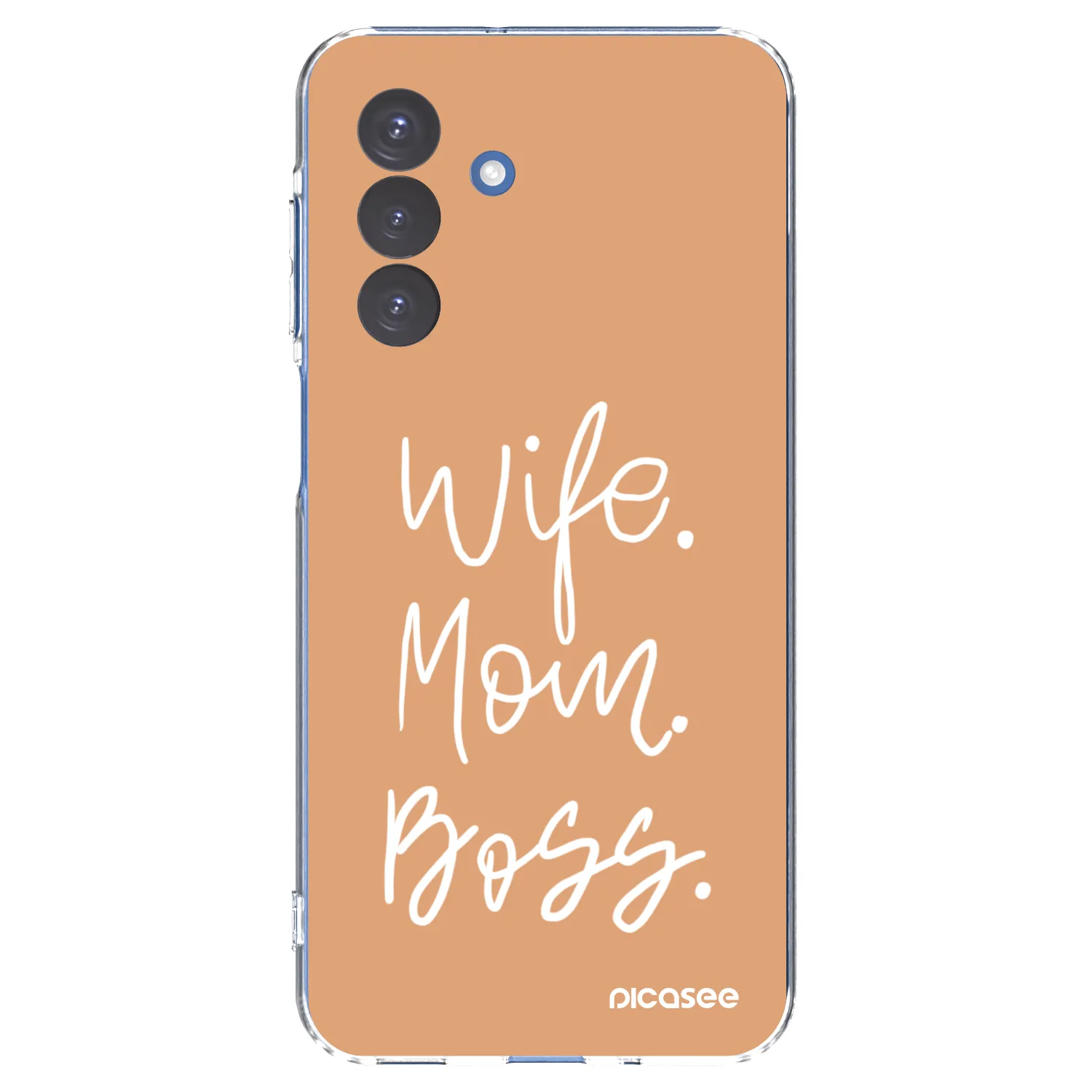 Picasee silikonový průhledný obal pro Samsung Galaxy A17 5G - Boss Mama