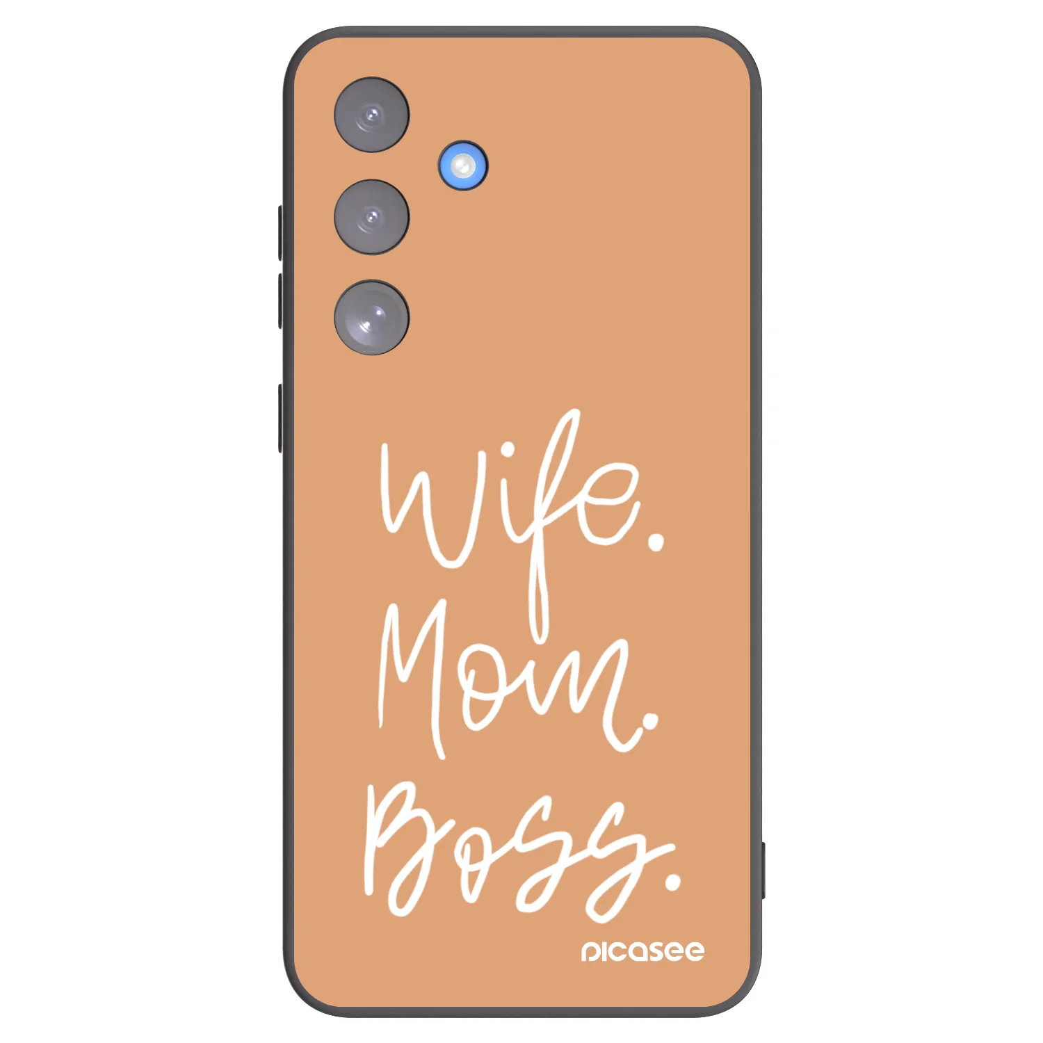 Picasee silikonový černý obal pro Samsung Galaxy S25 FE 5G - Boss Mama