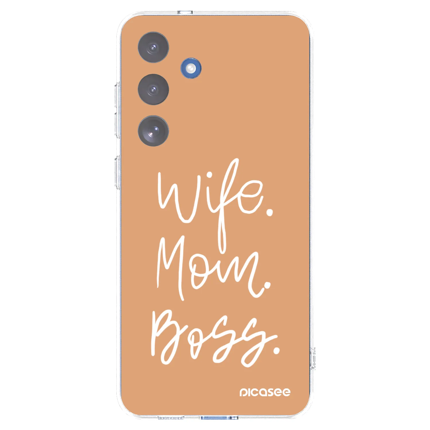 Picasee silikonový průhledný obal pro Samsung Galaxy S25 FE 5G - Boss Mama