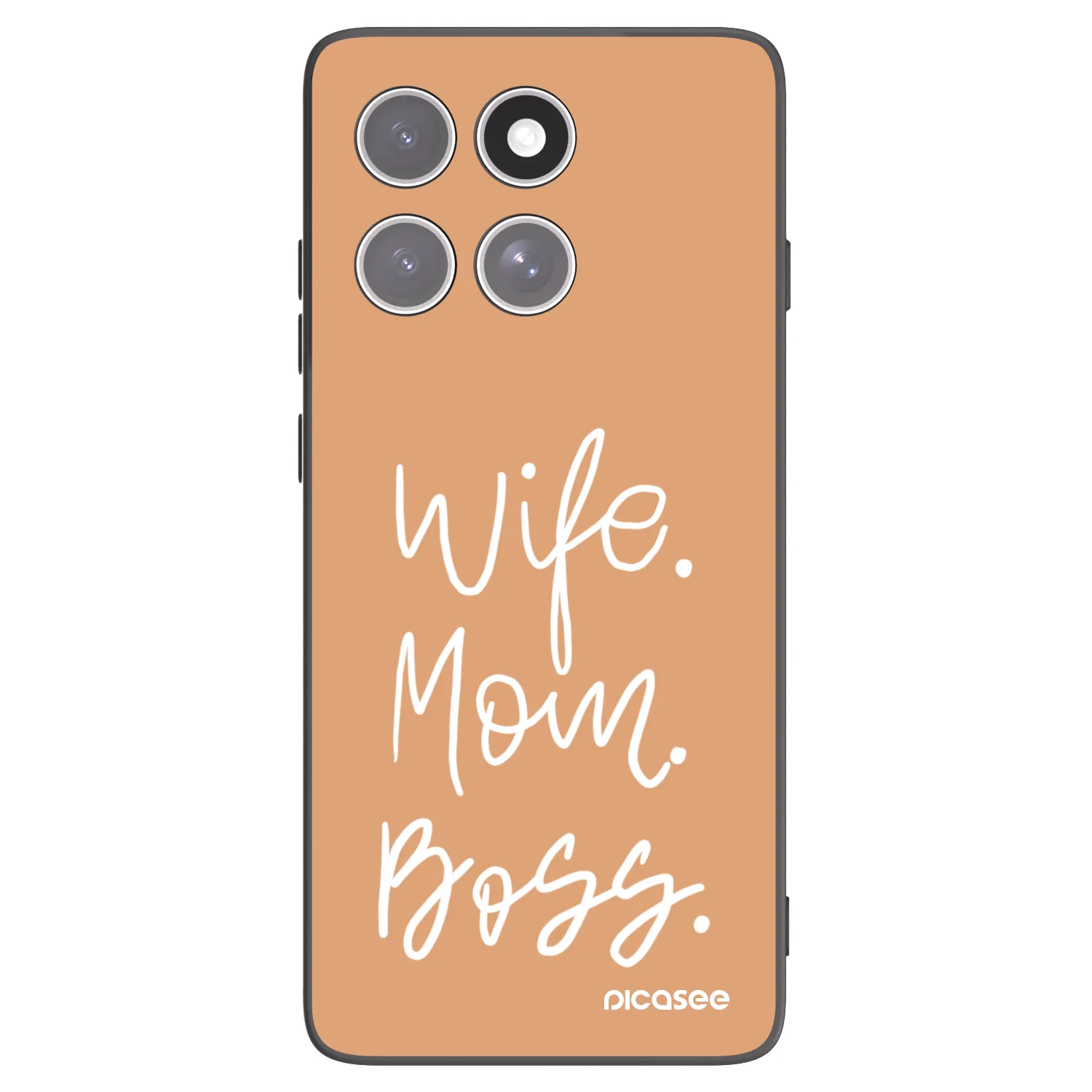 Picasee silikonový černý obal pro Motorola Edge 60 Fusion - Boss Mama