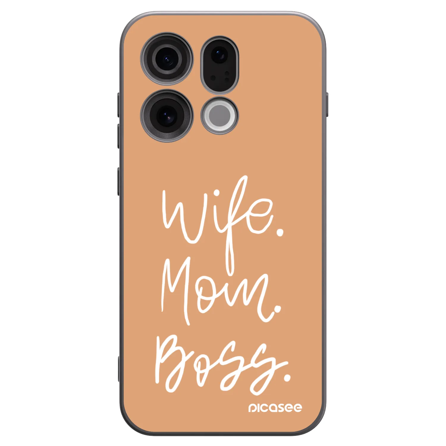 Picasee silikonový černý obal pro OPPO Find X9 - Boss Mama
