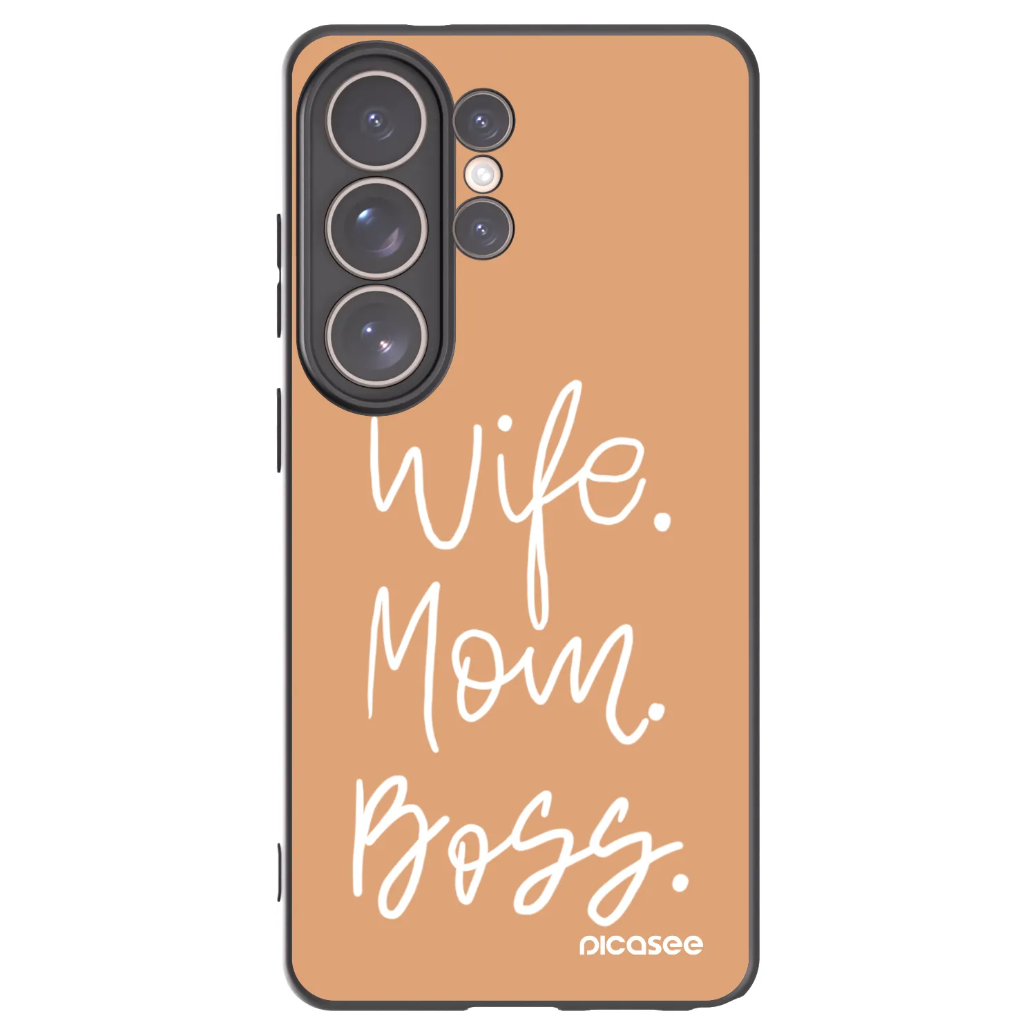 Picasee silikonový černý obal pro Samsung Galaxy S26 Ultra - Boss Mama