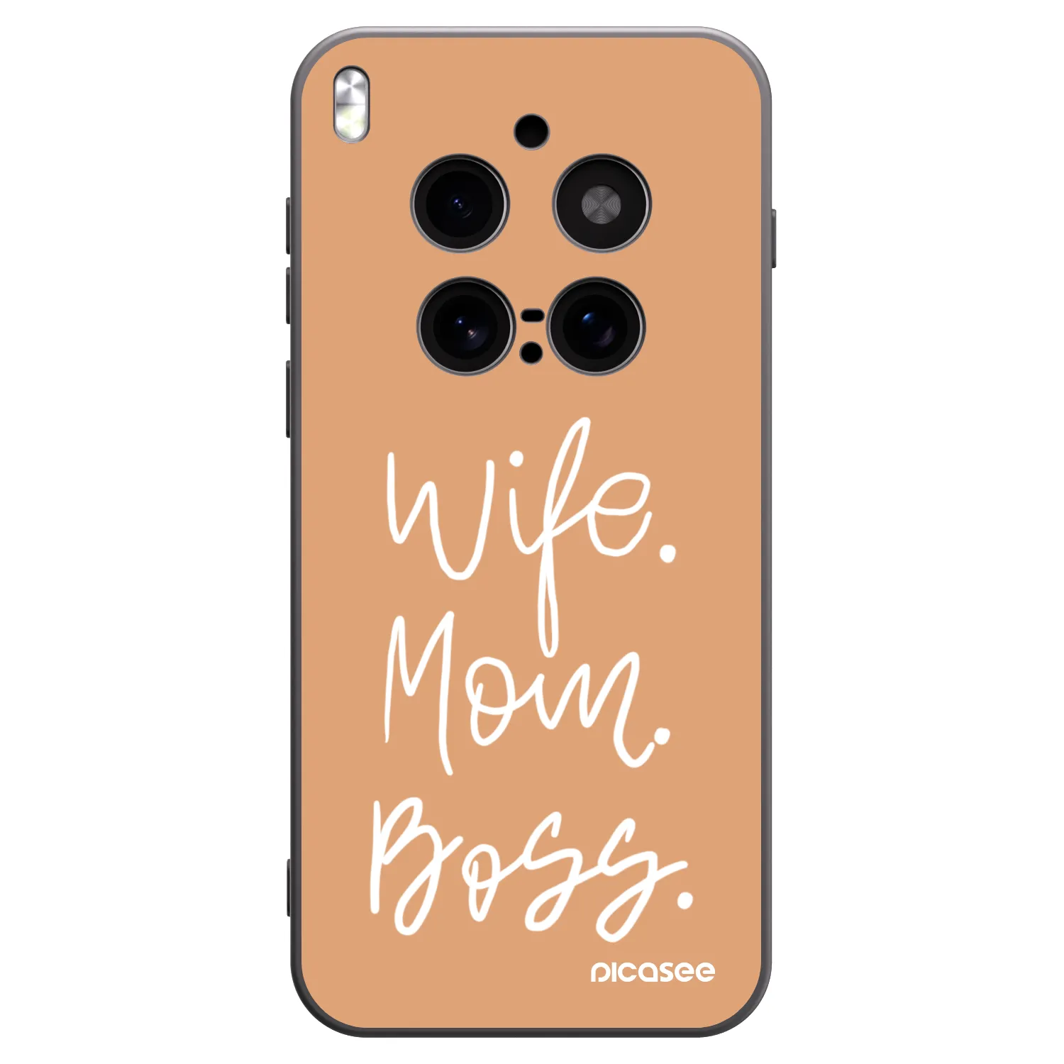 Picasee silikonový černý obal pro Vivo X300 Pro - Boss Mama