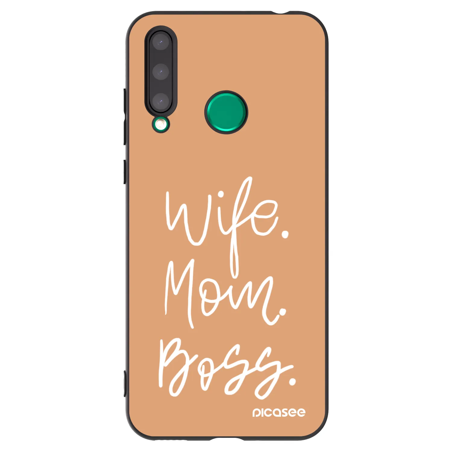 Picasee silikonový černý obal pro Honor 20 Lite - Boss Mama