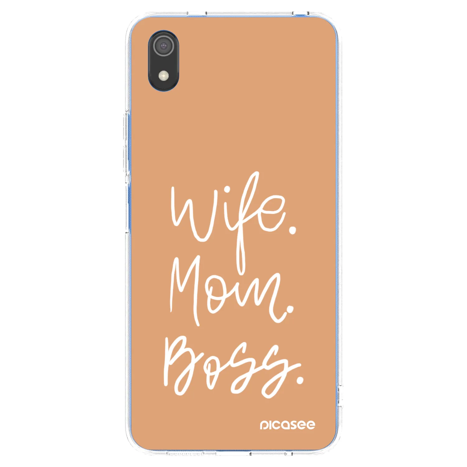 Picasee silikonový průhledný obal pro Xiaomi Redmi 7A - Boss Mama