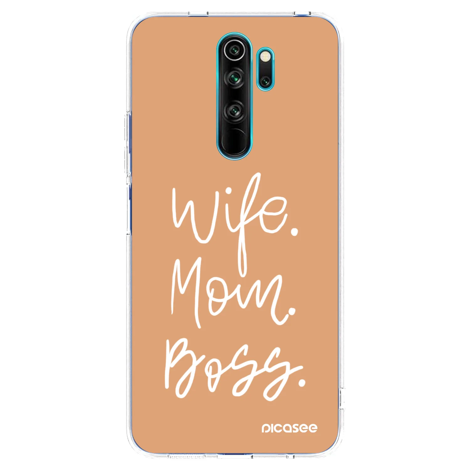 Picasee silikonový průhledný obal pro Xiaomi Redmi Note 8 Pro - Boss Mama