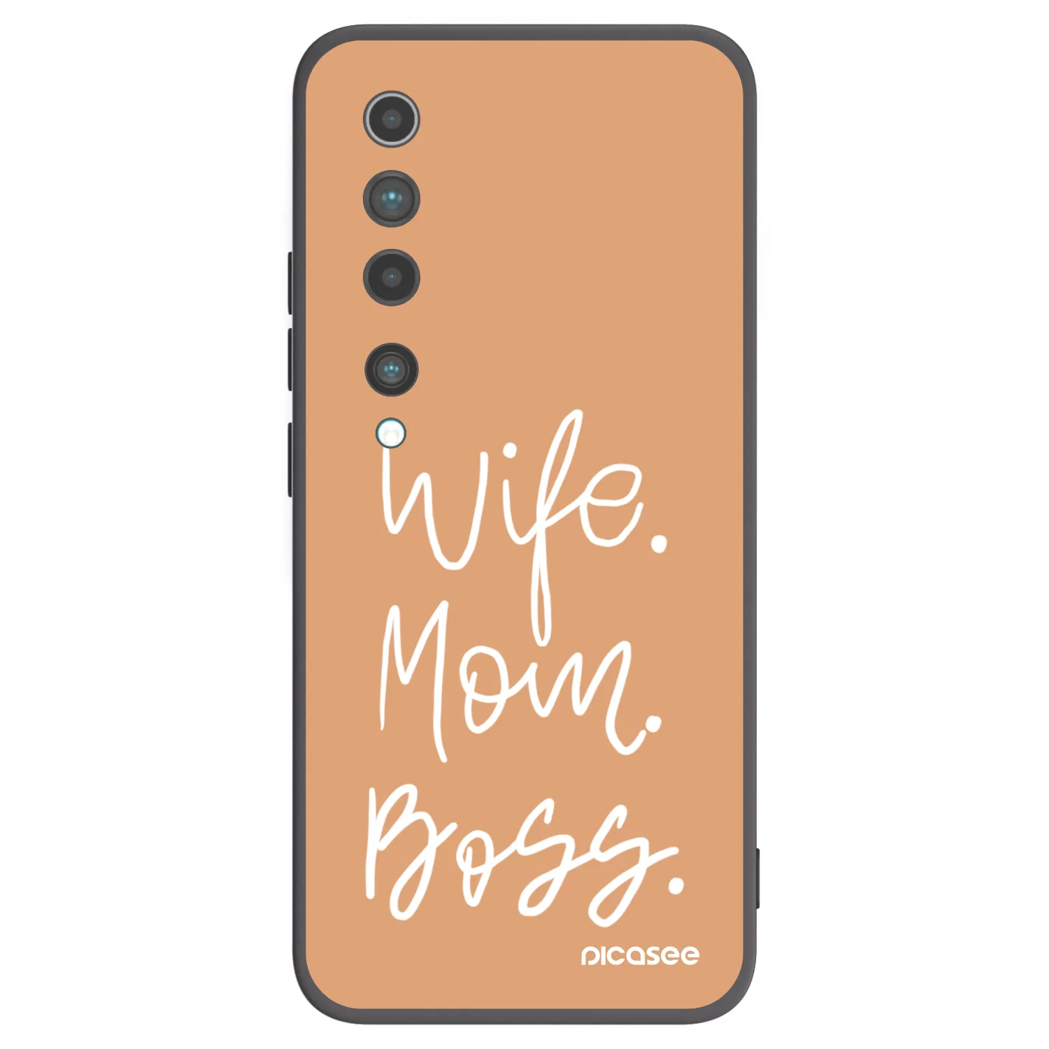 Picasee silikonový černý obal pro Xiaomi Mi 10 - Boss Mama