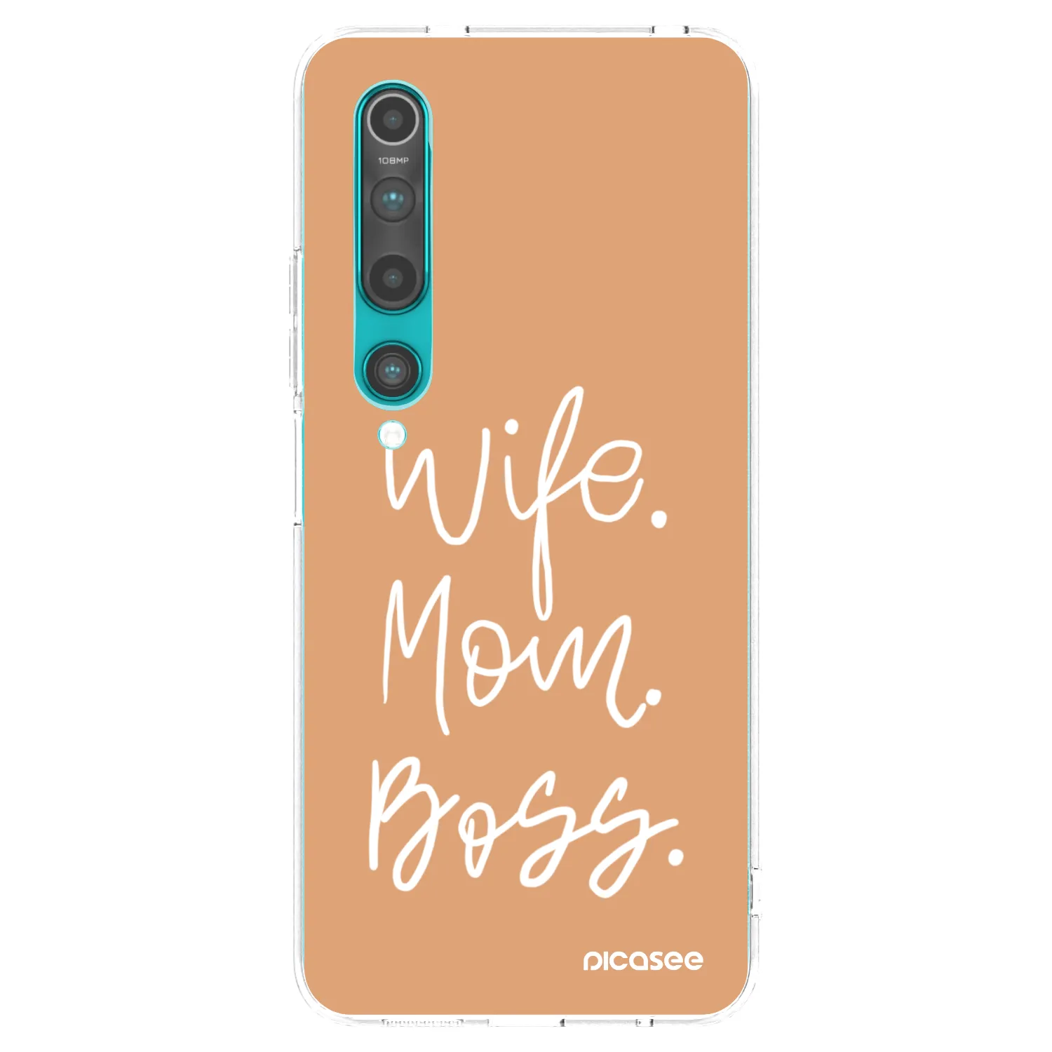 Picasee silikonový průhledný obal pro Xiaomi Mi 10 - Boss Mama