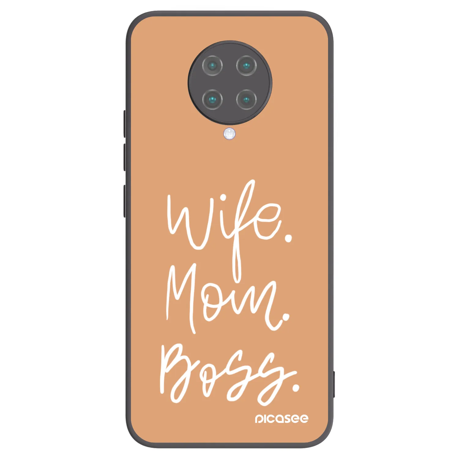 Picasee silikonový černý obal pro Xiaomi Poco F2 Pro - Boss Mama