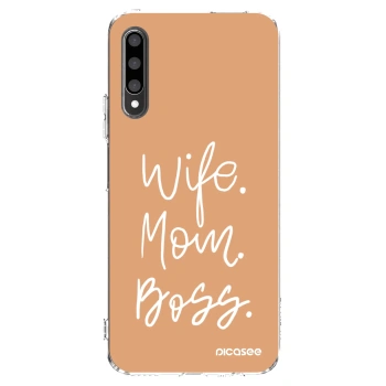 Picasee silikonový průhledný obal pro Honor 9X Pro - Boss Mama