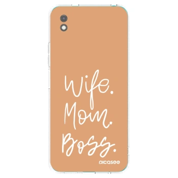 Picasee silikonový černý obal pro Xiaomi Redmi 9A - Boss Mama