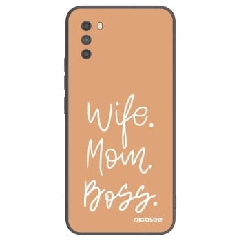 Picasee silikonový černý obal pro Xiaomi Poco M3 - Boss Mama