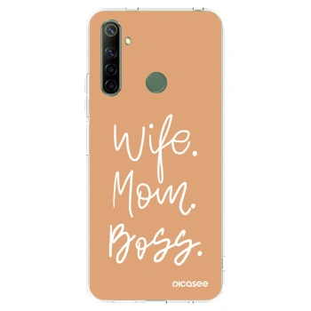 Picasee silikonový průhledný obal pro Realme 6i - Boss Mama