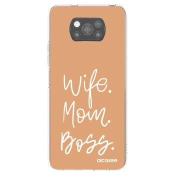 Picasee silikonový černý obal pro Xiaomi Poco X3 Pro - Boss Mama
