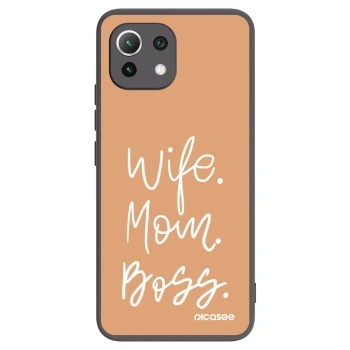Picasee silikonový černý obal pro Xiaomi Mi 11 Lite - Boss Mama
