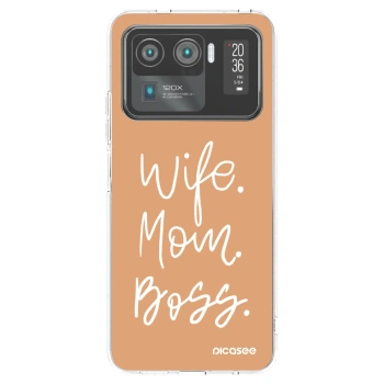 Picasee silikonový průhledný obal pro Xiaomi Mi 11 Ultra - Boss Mama