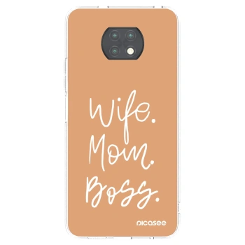 Picasee silikonový průhledný obal pro Xiaomi Redmi Note 9T - Boss Mama