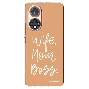 Picasee silikonový průhledný obal pro Honor 50 5G - Boss Mama
