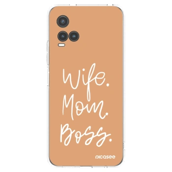 Picasee silikonový průhledný obal pro Vivo Y33s - Boss Mama