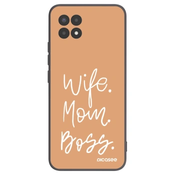 Picasee silikonový černý obal pro Realme 8i - Boss Mama