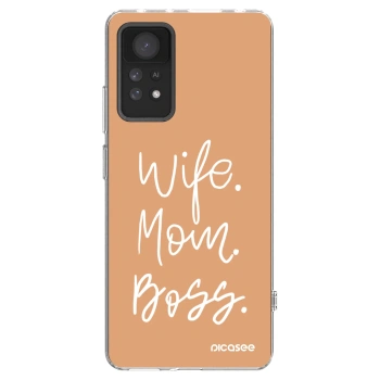 Picasee silikonový průhledný obal pro Xiaomi Redmi Note 11 Pro - Boss Mama