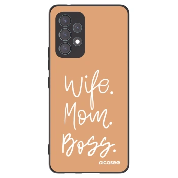 Picasee silikonový černý obal pro Samsung Galaxy A53 5G A536 - Boss Mama