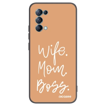 Picasee silikonový černý obal pro OPPO Reno 5 5G - Boss Mama
