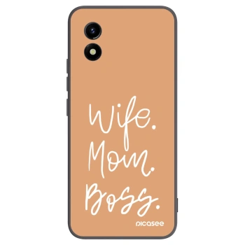 Picasee silikonový černý obal pro Vivo Y01 - Boss Mama