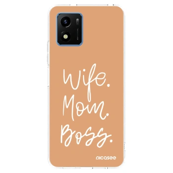 Picasee silikonový průhledný obal pro Vivo Y01 - Boss Mama