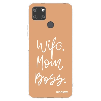 Picasee silikonový průhledný obal pro Realme C21Y - Boss Mama