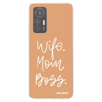 Picasee silikonový průhledný obal pro Xiaomi 12 Lite - Boss Mama