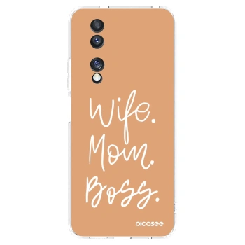 Picasee silikonový průhledný obal pro Honor 70 - Boss Mama
