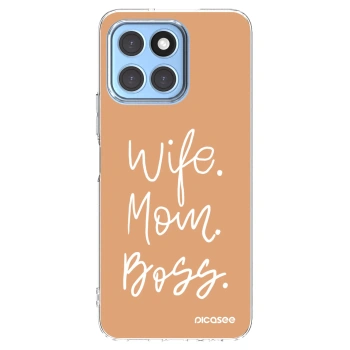 Picasee silikonový průhledný obal pro Honor X6 - Boss Mama