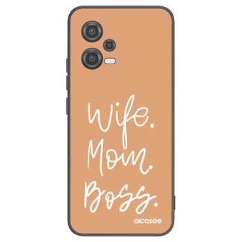 Picasee silikonový černý obal pro Xiaomi Poco X5 - Boss Mama