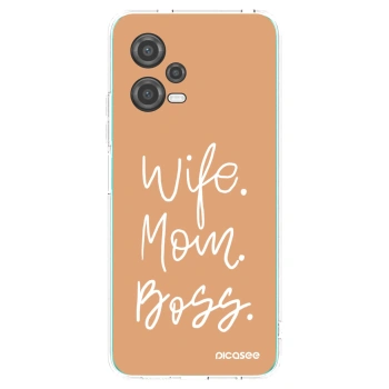 Picasee silikonový průhledný obal pro Xiaomi Poco X5 - Boss Mama
