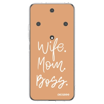 Picasee silikonový průhledný obal pro Honor Magic5 Lite 5G - Boss Mama