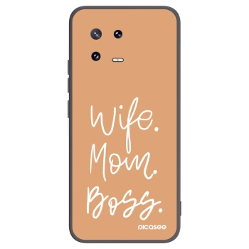 Picasee silikonový černý obal pro Xiaomi 13 Pro - Boss Mama
