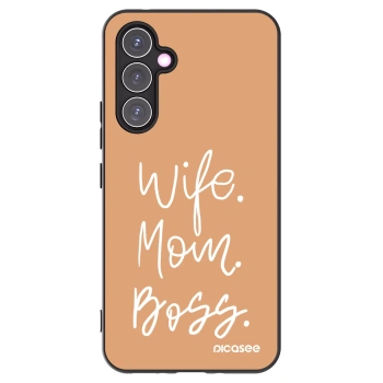 Picasee silikonový černý obal pro Samsung Galaxy A54 5G A546B - Boss Mama