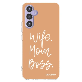 Picasee silikonový průhledný obal pro Samsung Galaxy A54 5G A546B - Boss Mama