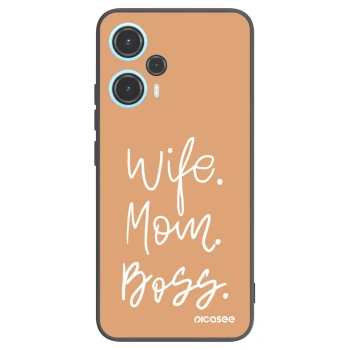Picasee silikonový černý obal pro Xiaomi Poco F5 - Boss Mama