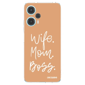 Picasee silikonový průhledný obal pro Xiaomi Poco F5 - Boss Mama