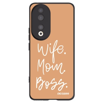 Picasee silikonový černý obal pro Honor 90 5G - Boss Mama