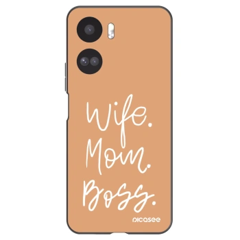 Picasee silikonový černý obal pro Honor 90 Lite 5G - Boss Mama