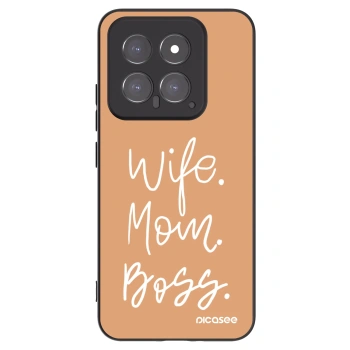 Picasee silikonový černý obal pro Xiaomi 14 - Boss Mama