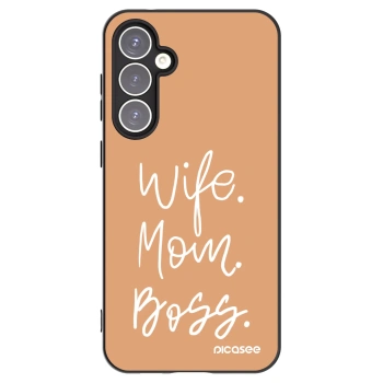 Picasee silikonový černý obal pro Samsung Galaxy S23 FE S711B - Boss Mama