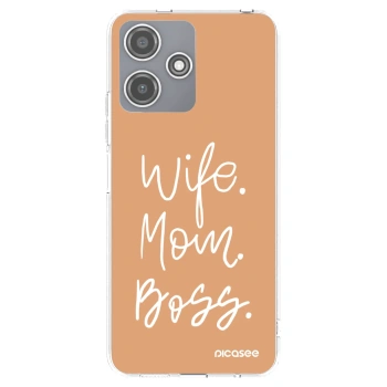 Picasee silikonový průhledný obal pro Xiaomi Redmi 12 5G - Boss Mama