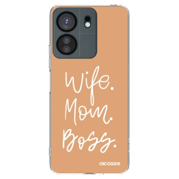 Picasee silikonový průhledný obal pro Xiaomi Redmi 13C 4G - Boss Mama