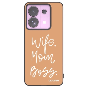 Picasee silikonový černý obal pro Xiaomi Redmi Note 13 Pro 5G - Boss Mama